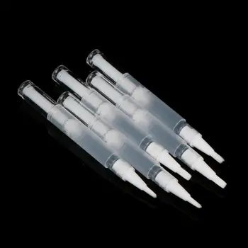 

5pcs/set 3ML Nail Nutrition Oil Empty Pen Botttle With Brush Applicator Refillable Bottle Container Nail Polish Tube TSLM1
