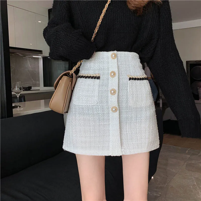 スカート L'Or Zipup Pencil Tweed Skirt Ladies Wincanton Button Pencil Skirt | Cordings