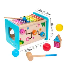 Деревянная детская развивающая игрушка Октав стук на пианино ксилофон Дошкольное образование музыкальный инструмент подарки для малышей