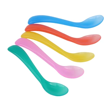 

Baby Spoons Feeding Dishes Tableware For Children Flatware Cutlery Spoon Plastic Tools For Patchwork Lot Soup Ladle
