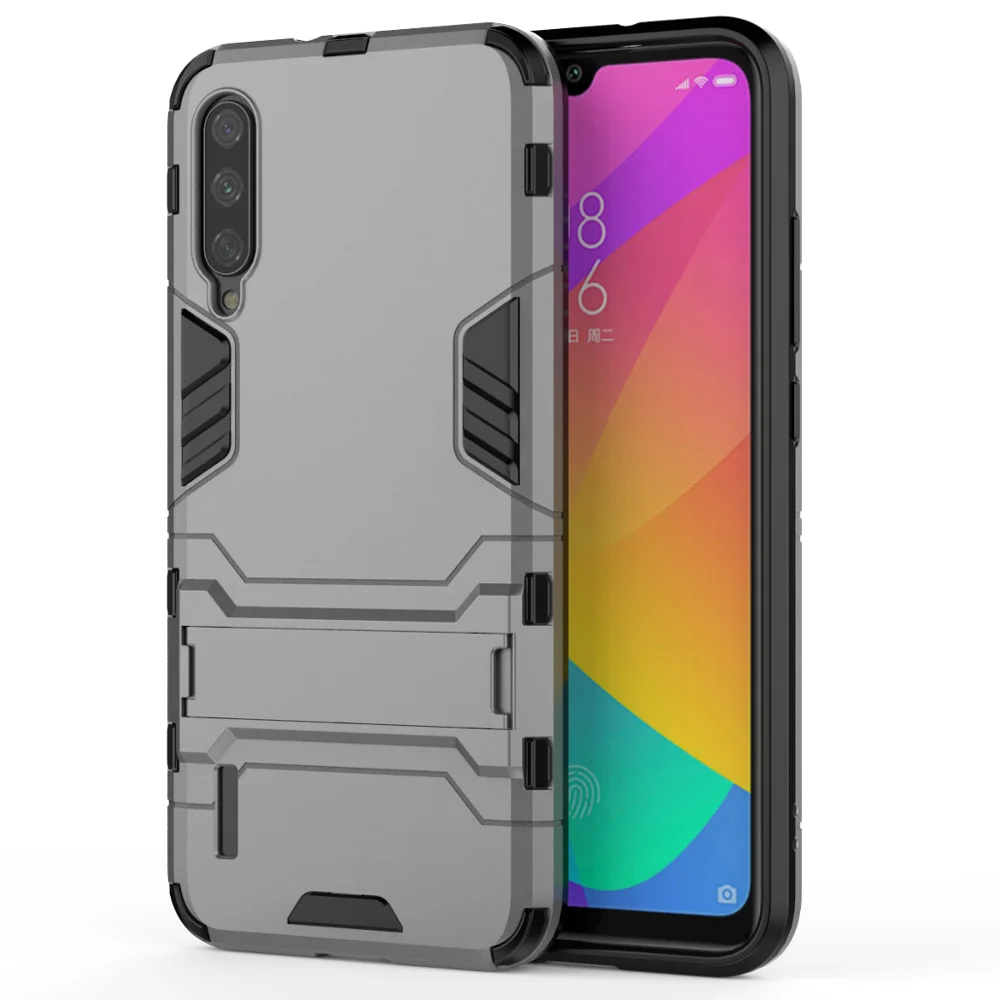 Защитный чехол Xiaomi mi cc9e чехол s для Xiaomi mi cc9e mi 9se задняя крышка с подставкой противоударный чехол - Цвет: Gray