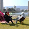 Ultralight Detachable Portable Moon Chair Lightweight Chair Folding Extended Seat Office Home Fishing Camping BBQ Garden Hiking ► Photo 2/6