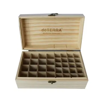 

Modern Design 36 Slots Wooden Essential Oils Box Solid Wood Case Holder Aromatherapy Bottles Storage Organizer