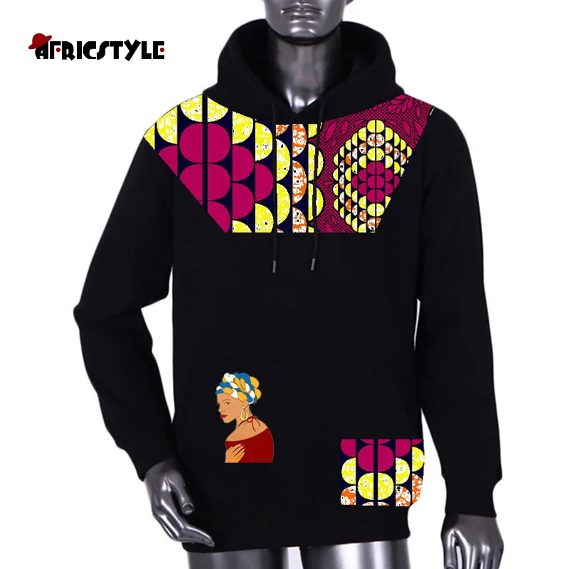 

African Men's Jacket Dashiki Men Clothes Hoodie african print Coat High Quality Plus Size wyn1007