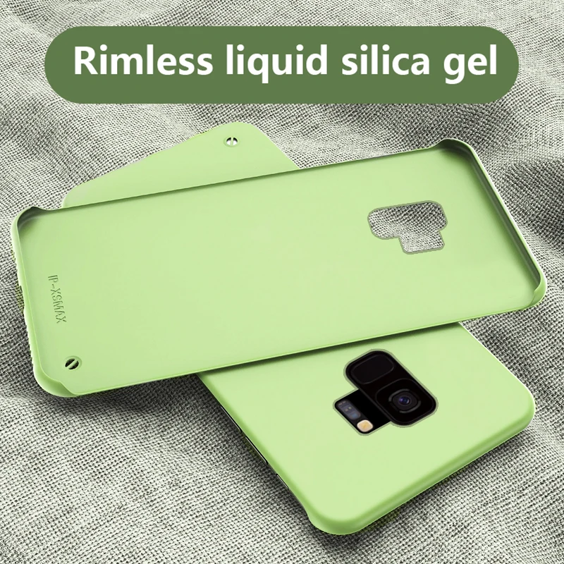 

Frameless Case For Coque Samsung Galaxy S9 S10 Plus Note 9 Case Scrub Matte Slim Hard PC Back Cover S9plus Note9 Funda Coque