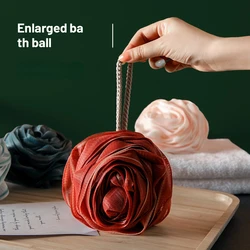 Rose-shaped Bath Ball, Foam Dense, Super Soft Foam, Not Easy To Loose Cleaning Convenient