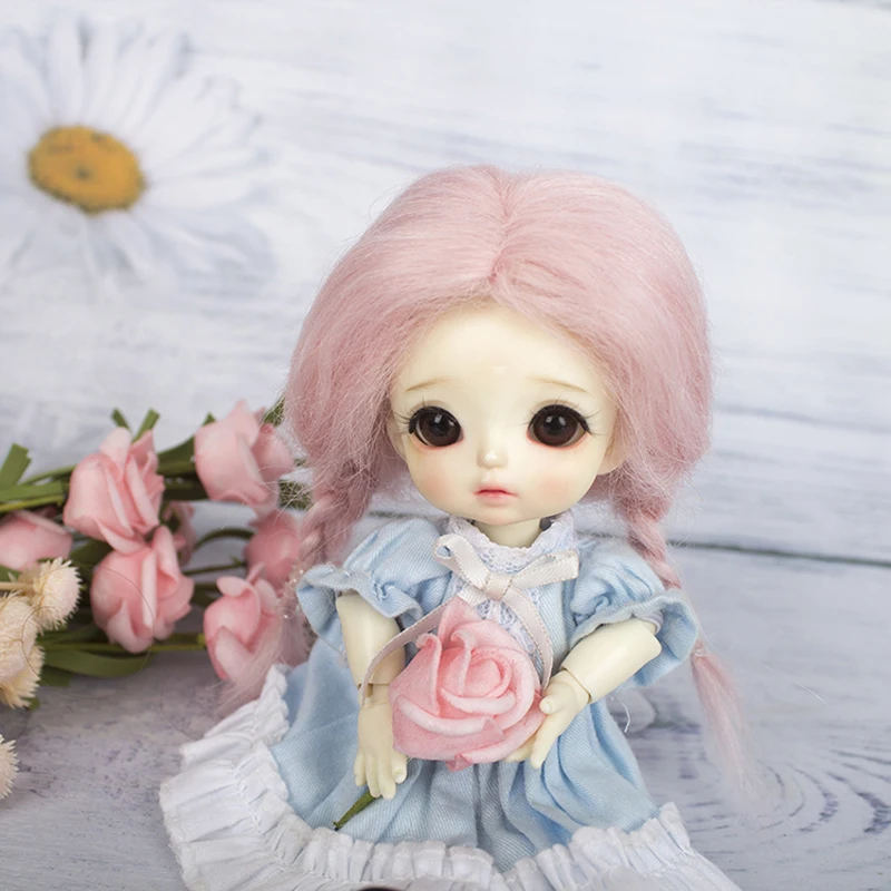 1/8 BJD кукла парик мохер материал для 5 до 6 дюймов окружность головы кукла голова