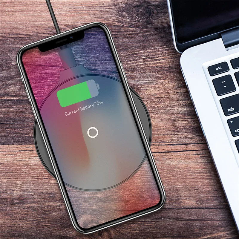 USLION USB C быстрое 10 Вт Беспроводное зарядное устройство для iPhone XS Max XR X Xiaomi Mi 9 samsung Быстрая зарядка для huawei P30 телефон зарядное устройство Pad