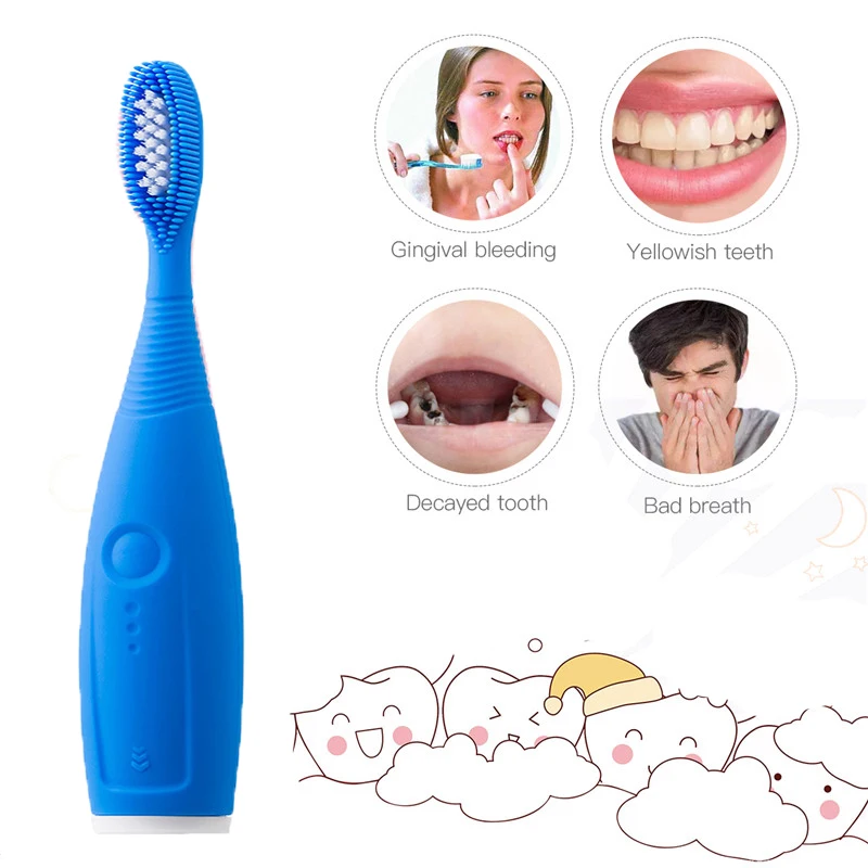 Hot IPX6 Waterproof Sonic Electric Toothbrush Silicone Waterproof Toothbrush Silicone Deep Clean Oral Brush Soft Rubber Toothbru Hot IPX6 Waterproof Sonic Electric Toothbrush Silicone Waterproof Toothbrush Silicone Deep Clean Oral Brush Soft Rubber Toothbru