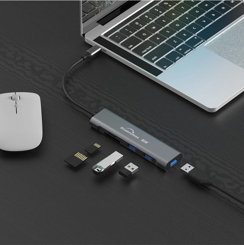 USB C док-станция 9 в 1/7 в 1/5 в 1 все-в-одном USB-C к HDMI кард-ридер PD адаптер для MacBook lenovo type C HUB
