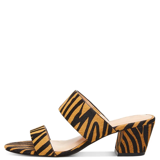 tiger striped heels