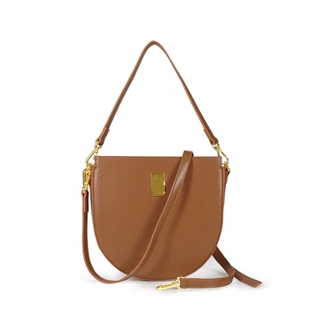 

2020 Fashion Female Small Saddle Bag Leather Shoulder Bag Luxury Women Bag Designer Vintage Crossbody Bags For Women