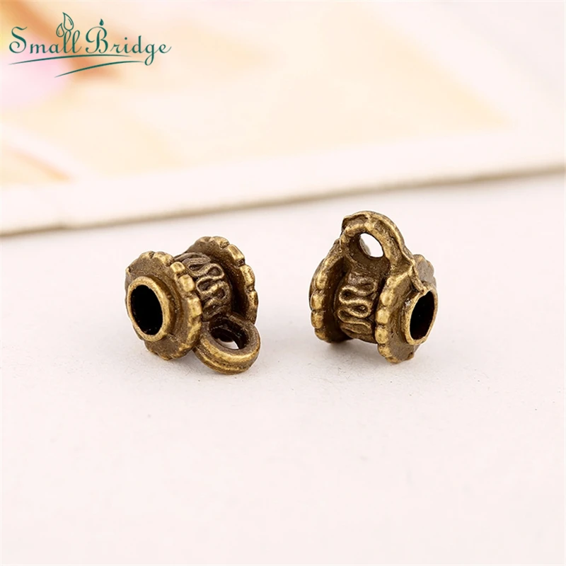 

20Pcs Plating Vintage Metal Beads For DIY Bracelet Necklace Pendant Connector Jewelry Hand Making Accessories Elbow Hanging Head