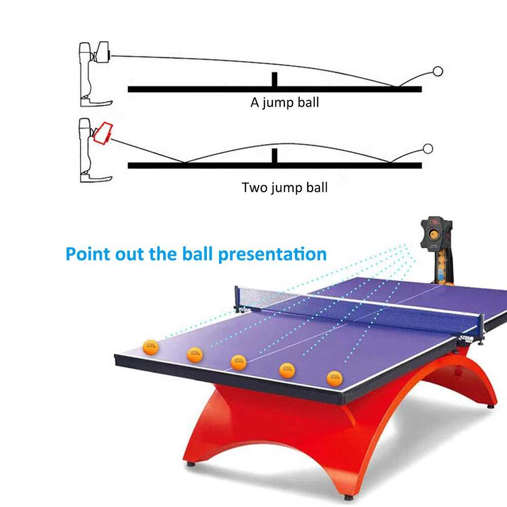 Ping-Pong Robots Table Tennis Auto Ball Machine for Professional Exercise in USA 