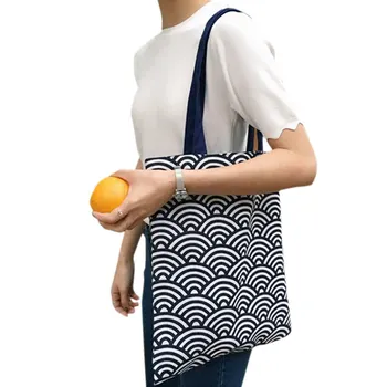 

Female Fresh Canvas Package Cotton And Linen dual-use Bag Large-capacity one-shoulder Small Square Bags