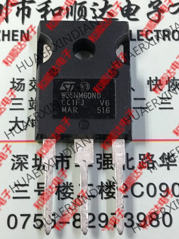 5 шт., новые оригинальные кнопки W55NM60ND STW55NM60ND-247 600V 51A