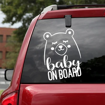 

Beauty Baby Bear Carbon Sticker Fun Vinyl Car-Styling Car Sticker Decals Decor