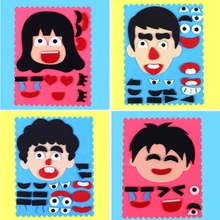 Новые игрушки ручной работы для малышей, детские головоломки с выражением, игра сделай сам, смешная игрушка для родителей и детей