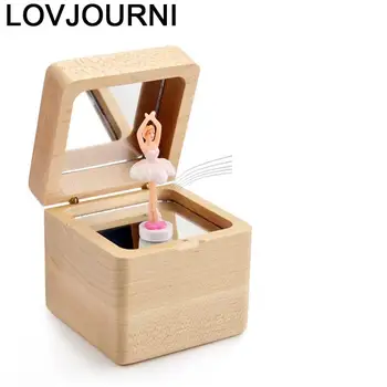 

Ballerina Madera Gift Muziekdoos Muziekdoosje Home Decoration Accessories Note Wood Musical caja De Musica Carousel Music Box