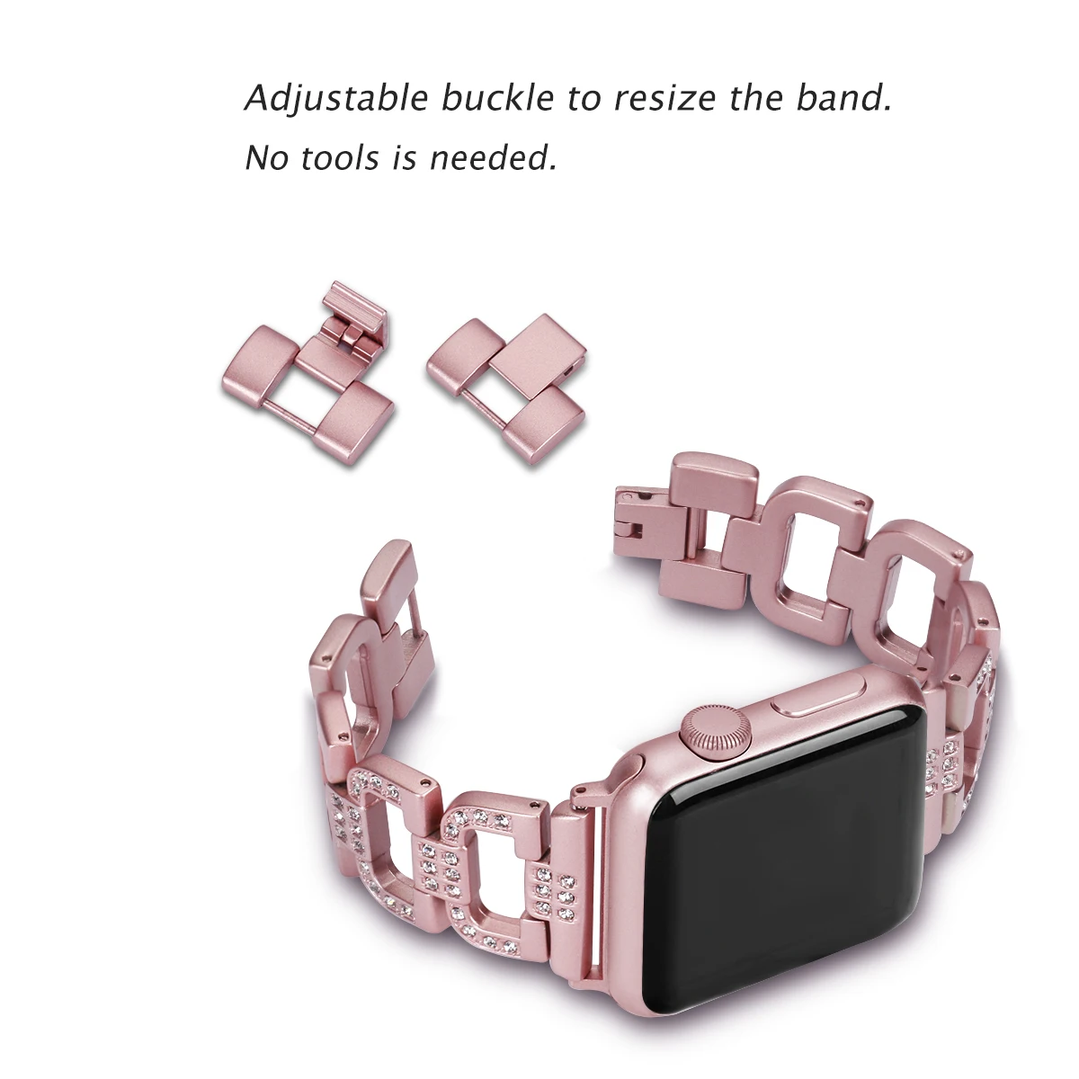 Ремешок Женский Для apple watch браслет со стразами для iwatch Band 42 мм 38 44 40 SE series 6 5 4 3