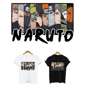 

anime patch Naruto Sharingan stripes thermo stickers on clothes application of one iron on patches transfer fusible clothing