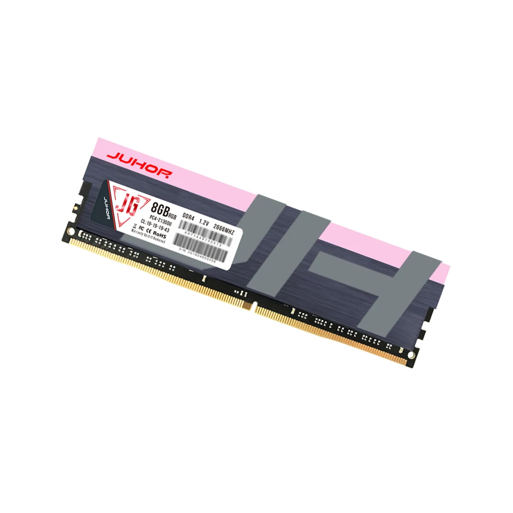 Juhor 8 Гб ddr4 2666 3000 RGB ram Компьютерная память настольное игровое охлаждение с высокой производительностью