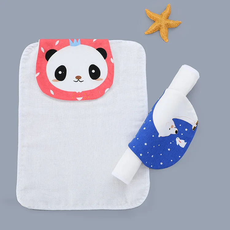 Детское впитывающее полотенце из чистого хлопка, 32X24 см, детские вещи для новорожденных, защитное одеяло для младенцев, для девочек и мальчиков