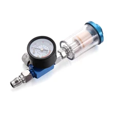 1/" нить распылитель воздуха регулятор воздуха мини аэрограф регулятор давления прозрачный линейный инструмент водонагреватель фильтр краска аксессуар