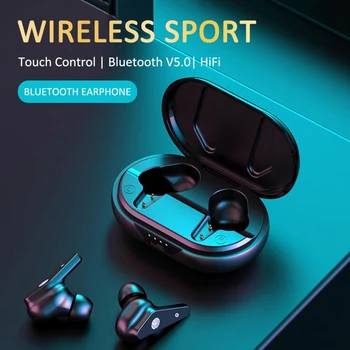 

Air Plus TWS Mini Bluetooth 5.0 Earphones Wireless Charging Sports Noise Reducing Headset Fit for Xiaomi Samsung iPhone X/11 pro
