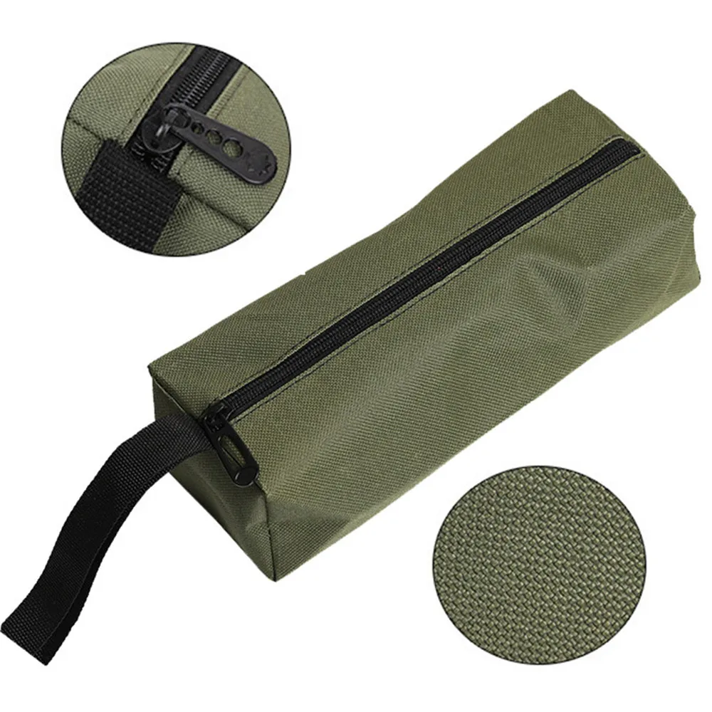 tool bag with wheels Hand Tool Bag Thick Canvas Bag for Small Tools Screwdriver Wrench Tweezers Drill Bit Organizer Bag Waterproof Zipper Pouch soft tool bag