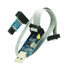 2 шт./компл. 10Pin до 6 Pin адаптер доска+ USBASP USBISP AVR программист USB ATMEGA8 ATMEGA128 ATtiny/CAN/PWM 10Pin провод модуль