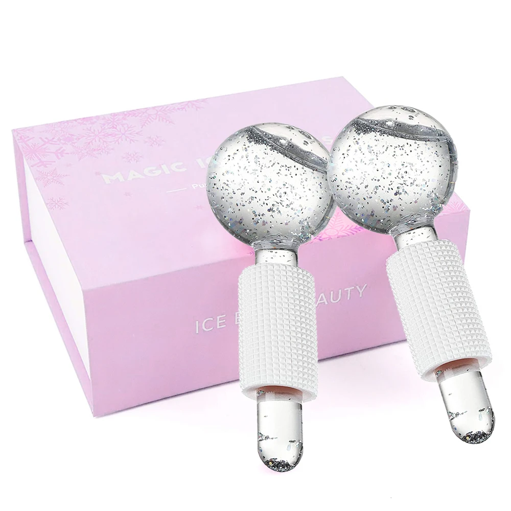 Facial Ice Globe Rollers Cool Globes for Treatment Massage Redness Soothing Cooling Roller Beauty | Красота и здоровье