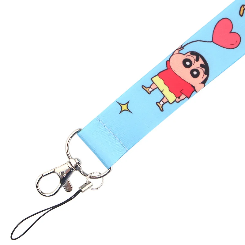 Homegaga мультипликационный ремень Crayou Shin-chan Kawaii Keys, ремешок для телефона, студенческий держатель для карт, аксессуар для ключей D2444