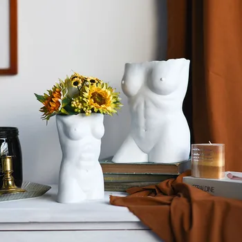 

Nordic art style body art vase flower arrangement container creative living room bedroom home decoration art statue crafts