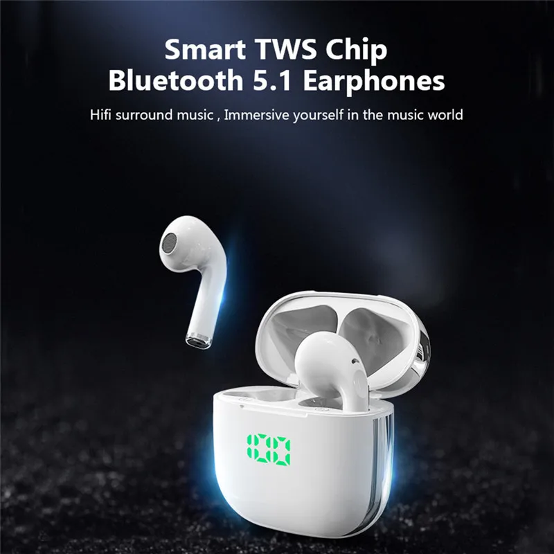 TWS Pro Headphones Wireless Bluetooth 5 0 Earphones IPX7 Waterproof Earbuds LED Display HD Stereo Built in Mic for Xiaomi iPhone