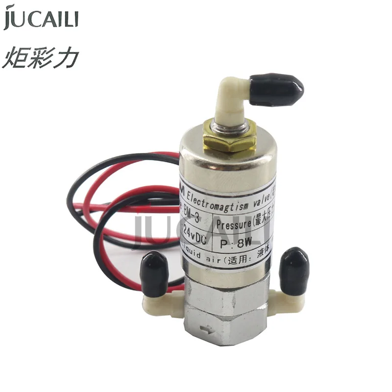 

Jucaili 2pcs printer JYY solenoid valve 3 ways electro valve for Infinity Challenger Phaeton Allwin Zhongye Liyu printer valve