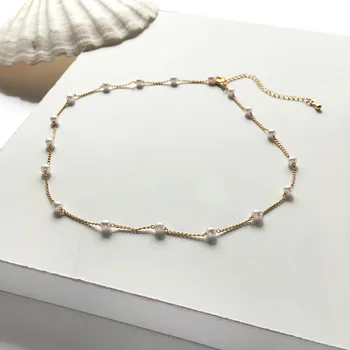 

Elegant Creative Ladies' Lasting Appeal Beautiful Chain Style Pearl Choker Simple Street Snap Cool GIRL'S Cool Necklace