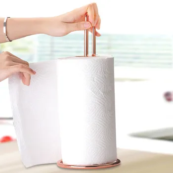 

Nordic style vertical paper towel holder metal table paper towel holder