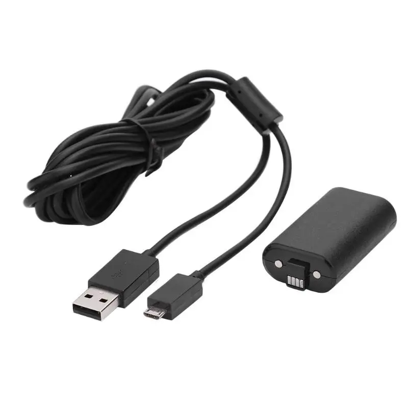 1400 мАч аккумулятор Перезаряжаемый резервный аккумулятор и USB кабель для xbox ONE геймпад защита от перезаряда и схема безопасности