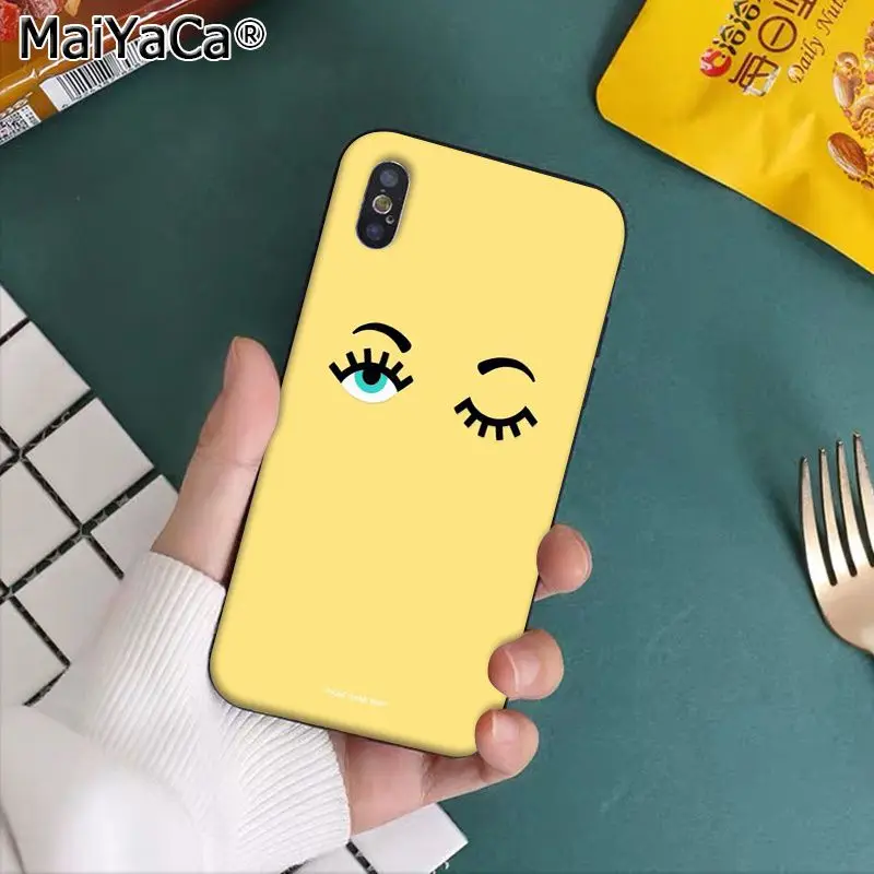 A10 MaiYaCa большие ресницы Coque Shell чехол для телефона Apple iphone 11 pro 8 7 66S Plus X XS MAX 5s SE XR чехлы - Цвет: A10