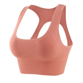 

Wmuncc Seamless Sports Bra with Pad High Impact Yoga Crop Tops Women Adjustable Running Workout Push Up Active Wear Shockproof