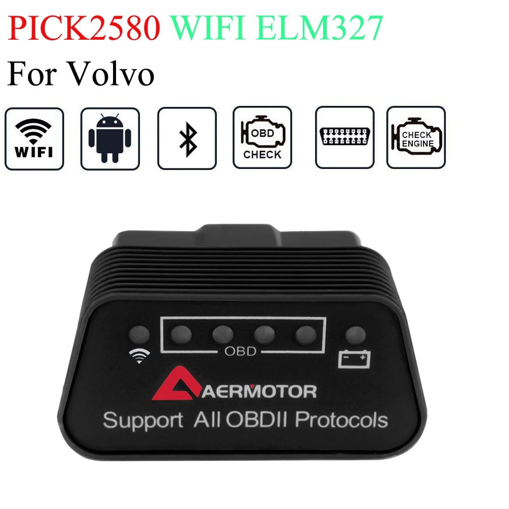 WIFI Scanner For Volvo Car Diagnostic Tools ELM327 OBD OBD2 Scanner