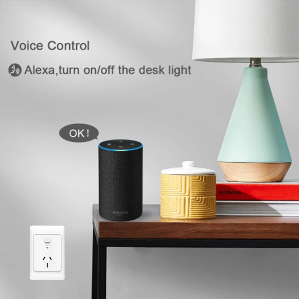 ACCKIP приложение Tuya управление таймером Мини Wifi беспроводной мульти Google дома Amazon розетка AU умная розетка для домашней автоматизации
