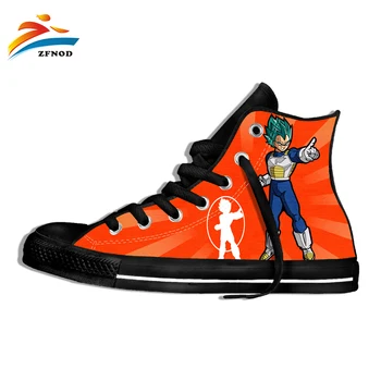 

Dragon Ball Shoes Men Summer Dragon Ball Z Super Son Goku Slim Fit Cosplay 3D 3D Printed Shoes Anime Vegeta DragonBall Homme