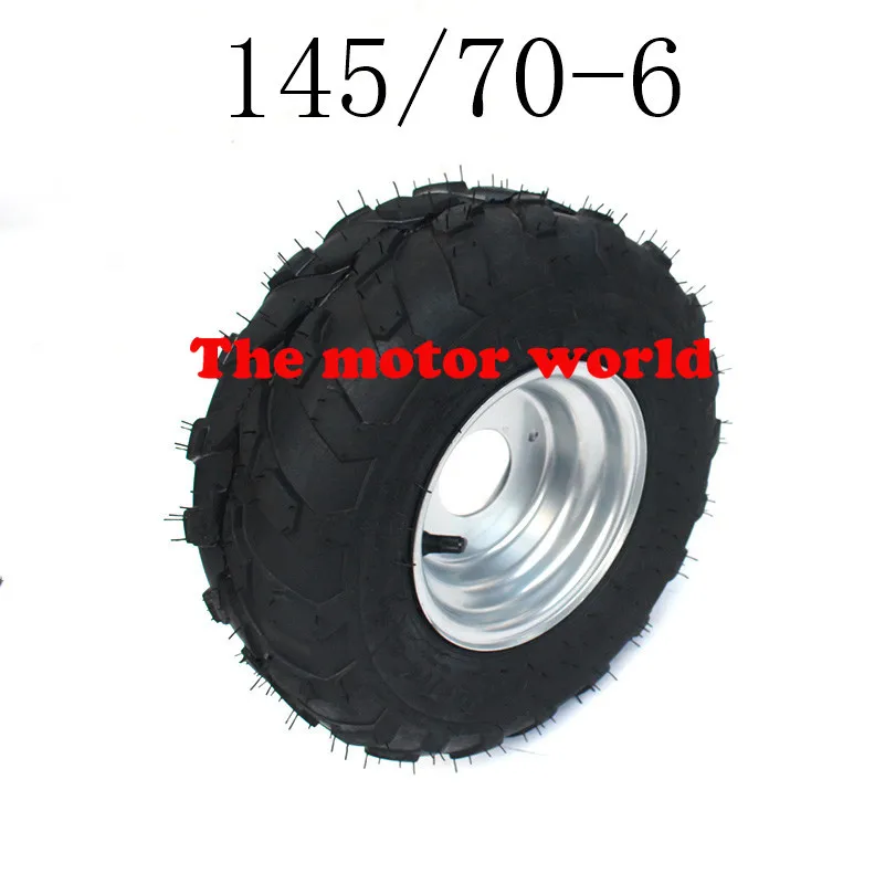 Горячая хорошего качества 6 дюймов колесные диски 145/70-6 шины для 6 дюймовое железо колеса диски подходит Go Kart Buggie Atv Quad