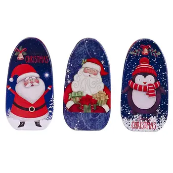 

3pcs Lightweight Practical Candy Box Candy Packing Box Gift Container Christmas Box Tinplate Box for Chocolate