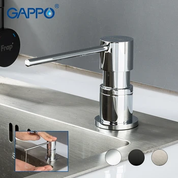 

GAPPO Kitchen Sink Soap Dispenser Built in Lotion Pump Plastic Bottle for Bathroom and Kitchen Liquid Soap Organizer Multi-color
