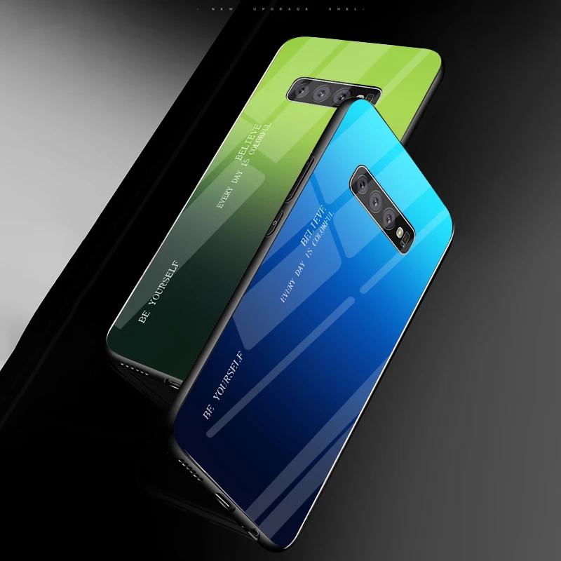 Градиентный стеклянный чехол для телефона для iPhone 11 Pro Max X XSMax XR 6 7 8Plus 5 6s DIY для sumsung galaxy Note 8 9 10 Plus S8 9 S10E чехол