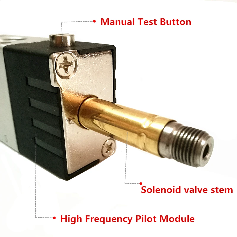 4V210-08 AC220V DC24V/12 V 2 Postion 5 way Пневматический электромагнитный клапан манипулятор аксессуары привод