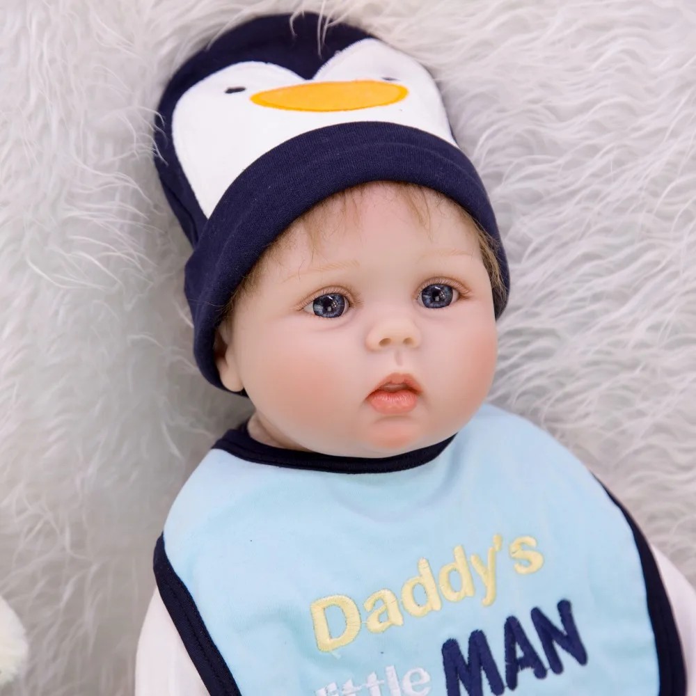 22 ''укоренившиеся волосы real bebe boy Reborn Bonacas силиконовые виниловые реборн младенцы кукла для девочек игрушка с медведем кукла для детей подарок